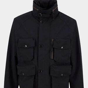 Barbour Men's Waterproof Coat Black Size L excellent condition
